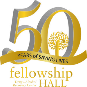 Fellowship Hall - 50th Anniversary Logo